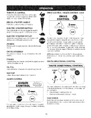 Craftsman 247.881900 Craftsman 28-Inch Snow Blower Owners Manual page 13