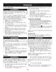 Craftsman 247.881900 Craftsman 28-Inch Snow Blower Owners Manual page 14