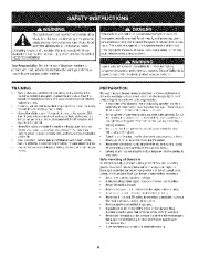Craftsman 247.881900 Craftsman 28-Inch Snow Blower Owners Manual page 4