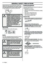 Husqvarna T425 Chainsaw Owners Manual, 2003,2004,2005,2006,2007,2008 page 10