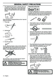 Husqvarna T425 Chainsaw Owners Manual, 2003,2004,2005,2006,2007,2008 page 12