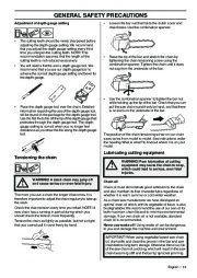 Husqvarna T425 Chainsaw Owners Manual, 2003,2004,2005,2006,2007,2008 page 13