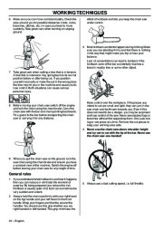 Husqvarna T425 Chainsaw Owners Manual, 2003,2004,2005,2006,2007,2008 page 22