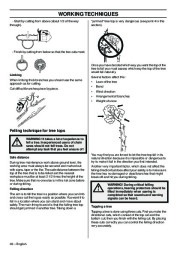 Husqvarna T425 Chainsaw Owners Manual, 2003,2004,2005,2006,2007,2008 page 26