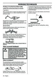 Husqvarna T425 Chainsaw Owners Manual, 2003,2004,2005,2006,2007,2008 page 28