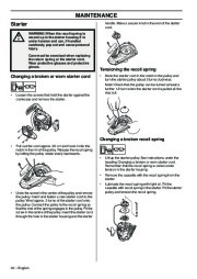 Husqvarna T425 Chainsaw Owners Manual, 2003,2004,2005,2006,2007,2008 page 32