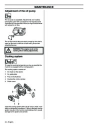 Husqvarna T425 Chainsaw Owners Manual, 2003,2004,2005,2006,2007,2008 page 34