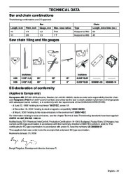 Husqvarna T425 Chainsaw Owners Manual, 2003,2004,2005,2006,2007,2008 page 37