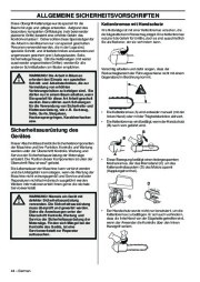 Husqvarna T425 Chainsaw Owners Manual, 2003,2004,2005,2006,2007,2008 page 44