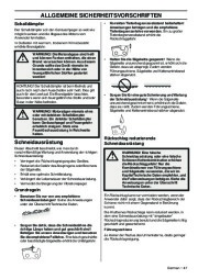 Husqvarna T425 Chainsaw Owners Manual, 2003,2004,2005,2006,2007,2008 page 47