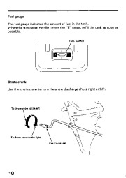 Honda HS624 HS828 Snow Blower Owners Manual page 11