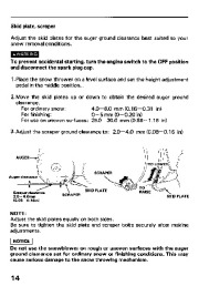 Honda HS624 HS828 Snow Blower Owners Manual page 15