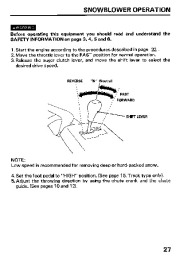 Honda HS624 HS828 Snow Blower Owners Manual page 28