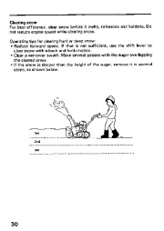 Honda HS624 HS828 Snow Blower Owners Manual page 31