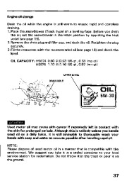 Honda HS624 HS828 Snow Blower Owners Manual page 38