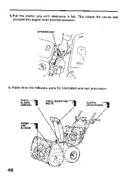 Honda HS624 HS828 Snow Blower Owners Manual page 47