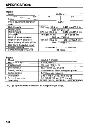 Honda HS624 HS828 Snow Blower Owners Manual page 49