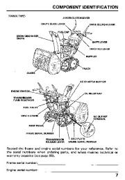 Honda HS624 HS828 Snow Blower Owners Manual page 8