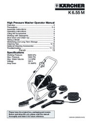 Kärcher K 6.55 M Electric Power High Pressure Washer Owners Manual page 1
