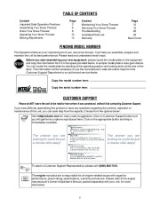 MTD 6FE E F Style Snow Blower Owners Manual page 2