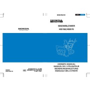 Honda HS760 HS970 Snow Blower Owners Manual page 1