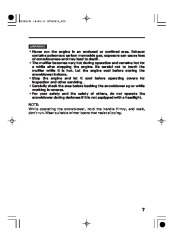 Honda HS760 HS970 Snow Blower Owners Manual page 10