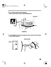 Honda HS760 HS970 Snow Blower Owners Manual page 38