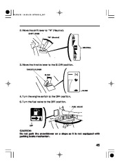 Honda HS760 HS970 Snow Blower Owners Manual page 48