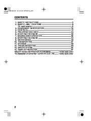 Honda HS760 HS970 Snow Blower Owners Manual page 5