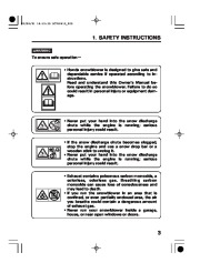 Honda HS760 HS970 Snow Blower Owners Manual page 6