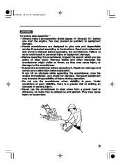 Honda HS760 HS970 Snow Blower Owners Manual page 8