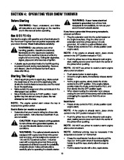 MTD H K Style Snow Blower Owners Manual page 10