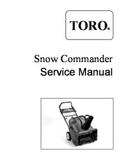 Toro Toro Snow Commander Snowthrower Service Manual, 2006 page 3