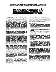 MTD Yard Machines 800 Snow Blower Owners Manual page 24