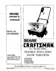 Craftsman 247.882900 Craftsman 21-Inch Owners Manual page 1