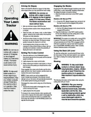 MTD Yard Man 604 Transmatic Tractor Lawn Mower Owners Manual page 18