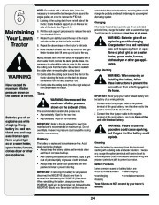 MTD Yard Man 604 Transmatic Tractor Lawn Mower Owners Manual page 24