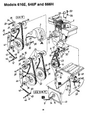 MTD White Outdoor Snow Boss 500 850 1050 315-616E190 315E646F190 315E666H190 Snow Blower Owners Manual page 20