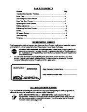 MTD E663G Snow Blower Owners Manual page 2