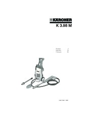 Kärcher K 3.98 M Electric Power High Pressure Washer Owners Manual page 1