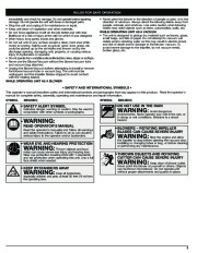 MTD Troy-Bilt TB190BV Electric Blower Vacuum Owners Manual page 3