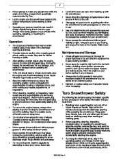 Toro 38645 Toro Power Max 1028 LE Snowthrower Owners Manual, 2004 page 2