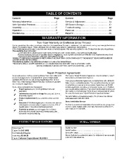 Craftsman 247.886640 Craftsman 24-Inch Snow Blower Owners Manual page 2
