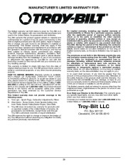 MTD Troy-Bilt TB525ET Trimmer Lawn Mower Owners Manual page 20