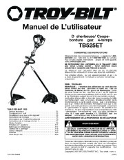 MTD Troy-Bilt TB525ET Trimmer Lawn Mower Owners Manual page 21