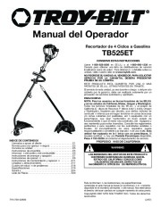 MTD Troy-Bilt TB525ET Trimmer Lawn Mower Owners Manual page 41