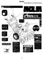 Ariens Sno Thro 924 Series Snow Blower Parts Manual page 4