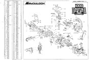 McCulloch 1000 Daytona Chainsaw Service Parts page 1