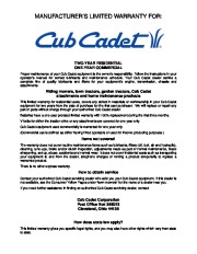 MTD Cub Cadet 826 4×4 Snow Blower Owners Manual page 28