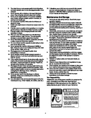 MTD Cub Cadet 826 4×4 Snow Blower Owners Manual page 4